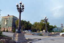 Реконструкция исторических фонарей в Омске