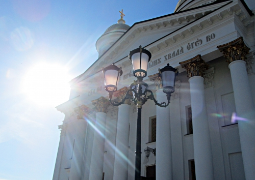 Освещение Александро-Невского собора в Екатеринбурге