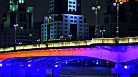 Освещение мостов, г. Астана