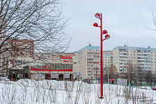 Красные фонари в «Красном сквере» Г. Красногорск 