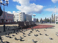 Освещение Театральной площади во Владимире