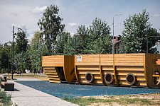 Торжественное открытие сквера Корабелов, Навашино, 2020