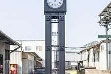 Эксклюзивные уличные часы для поселка Никологоры Владимирской области 